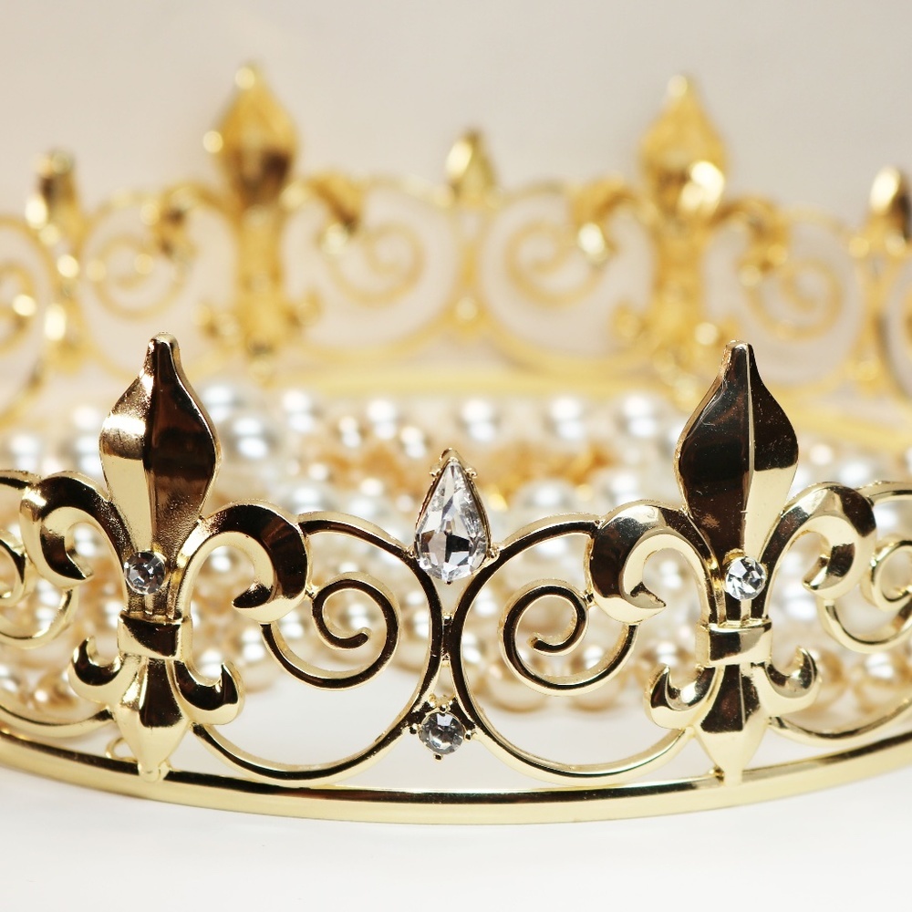 👑 French Baroque Fleur de Lis Louis XIV Crown
